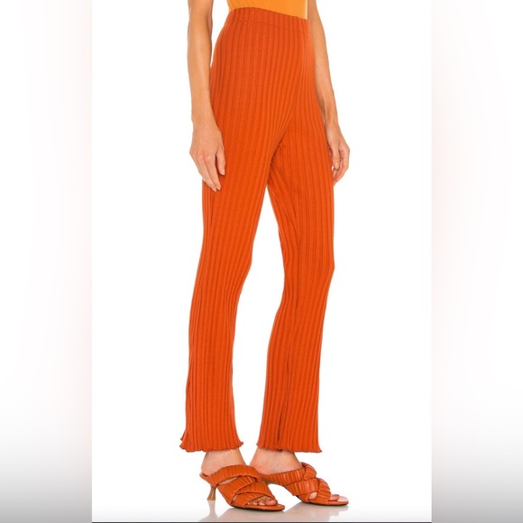 NWT - Simon Miller Orange Rib Pant - Size L - Picture 2 of 8